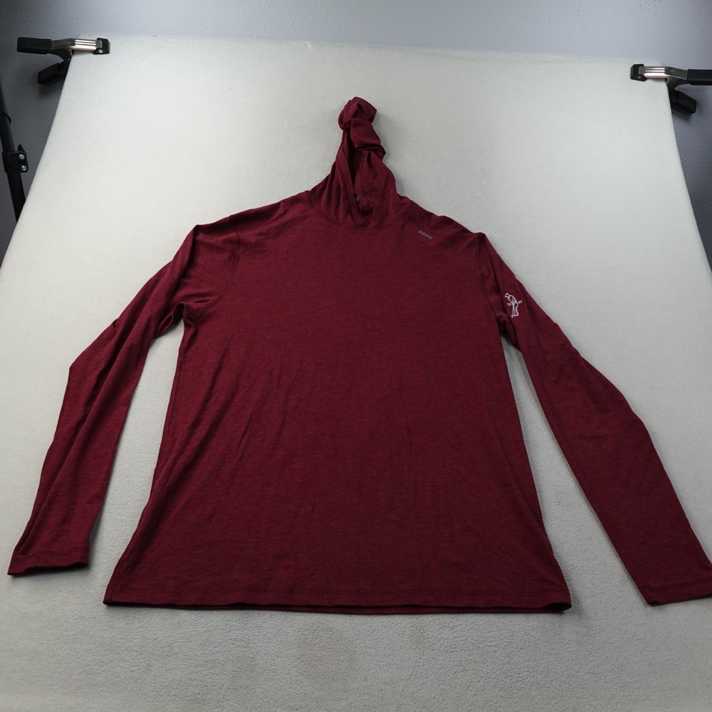 Tasc Performance Carrollton Lightweight Hoodie Mens Medium Red Bamboo Organic